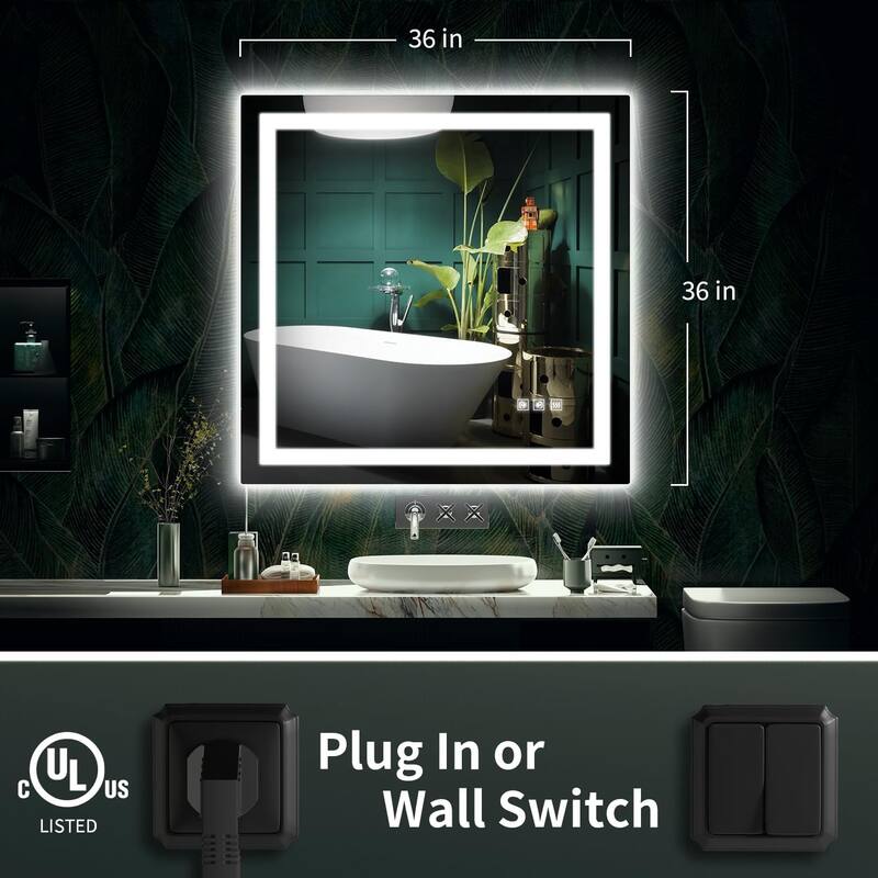LED Mirror Backlit Front Lighted Bathroom Vanity Mirror