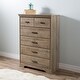 preview thumbnail 2 of 10, South Shore Country Cottage Versa 5-drawer Chest