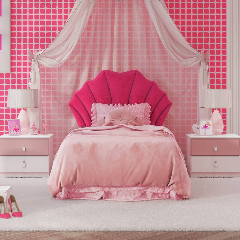 Living Essentials by Hillsdale Elina Upholstered Twin Headboard, Pink
