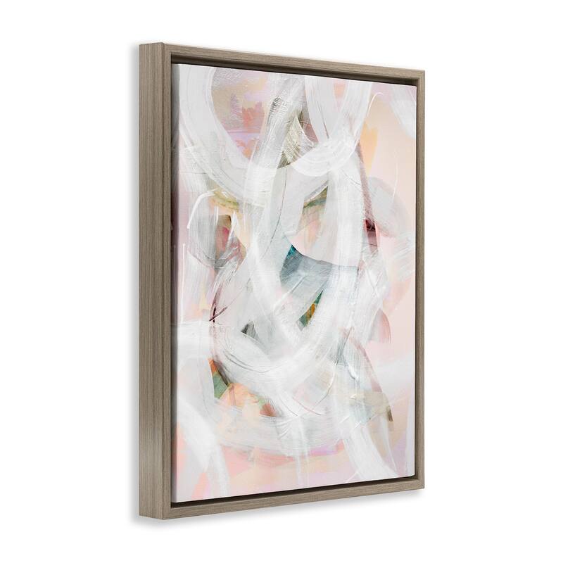 Stupell Tender Moments Abstraction Framed Floater Canvas Wall Art Design By Gemma Bardot