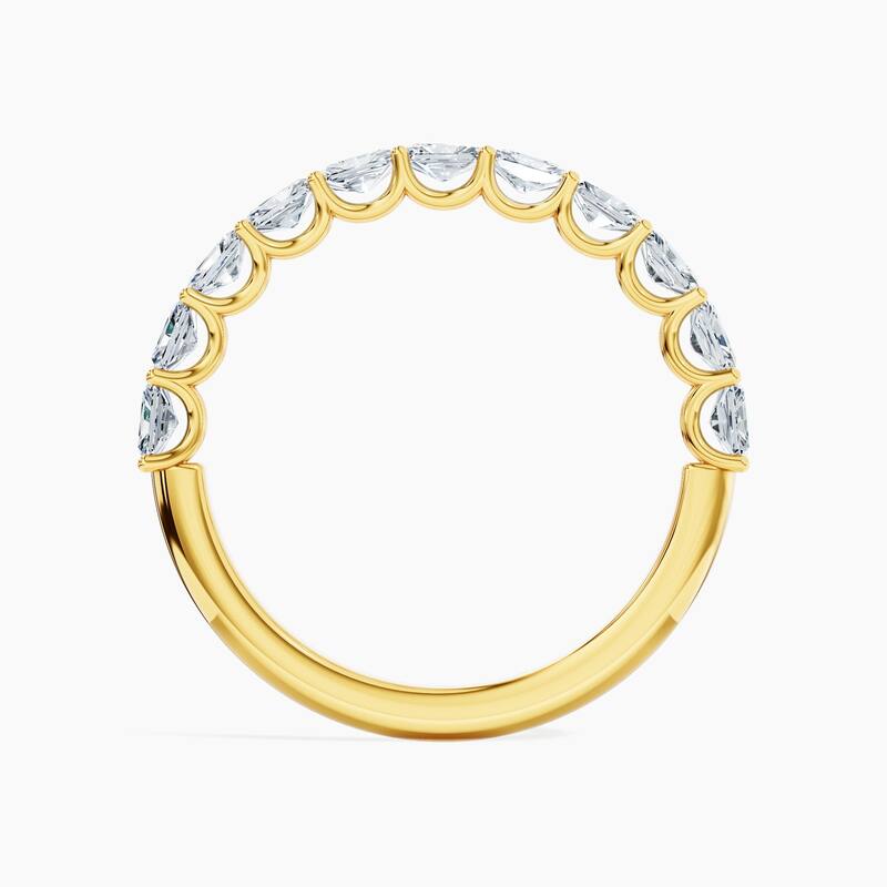 Auriya 14k Gold Radiant East-West Lab Grown Diamond Half Eternity Band 1.10 - 3.75 ct. tw. (F-G, VS)
