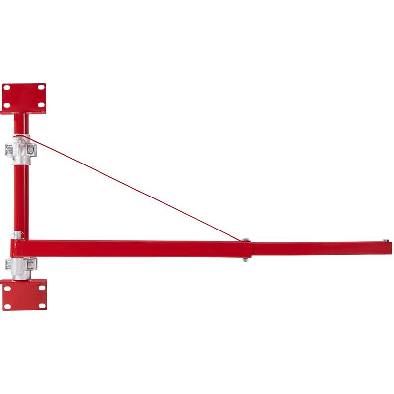 Electric Hoist Support Arm Winch Hoist Arm for Workshop, Garage - 660 lbs Max - Red