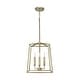 preview thumbnail 1 of 73, Thea 4-light Foyer Pendant Aged Brass - 15"H x 12"W