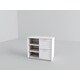 preview thumbnail 5 of 12, Donco Kids Twin Louver Low Loft in White with Optional Case Goods