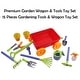 preview thumbnail 4 of 4, Dimple Garden Wagon & Tools 15-Piece Play Set – Outdoor Toy Gardening Kit for Toddlers and Kids, Sandbox, or Beach Play, Ages 3+