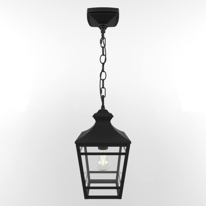 Outdoor Pendant Light Modern Exterior Hanging Light Fixture, Farmhouse Metal Outdoor Chandelier for Patio Front Porch