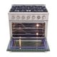 preview thumbnail 23 of 43, KUCHT 36 in. 5.2 cu. ft. Propane Gas Range with Sealed Burners and Convection Oven with interchangeable color door.