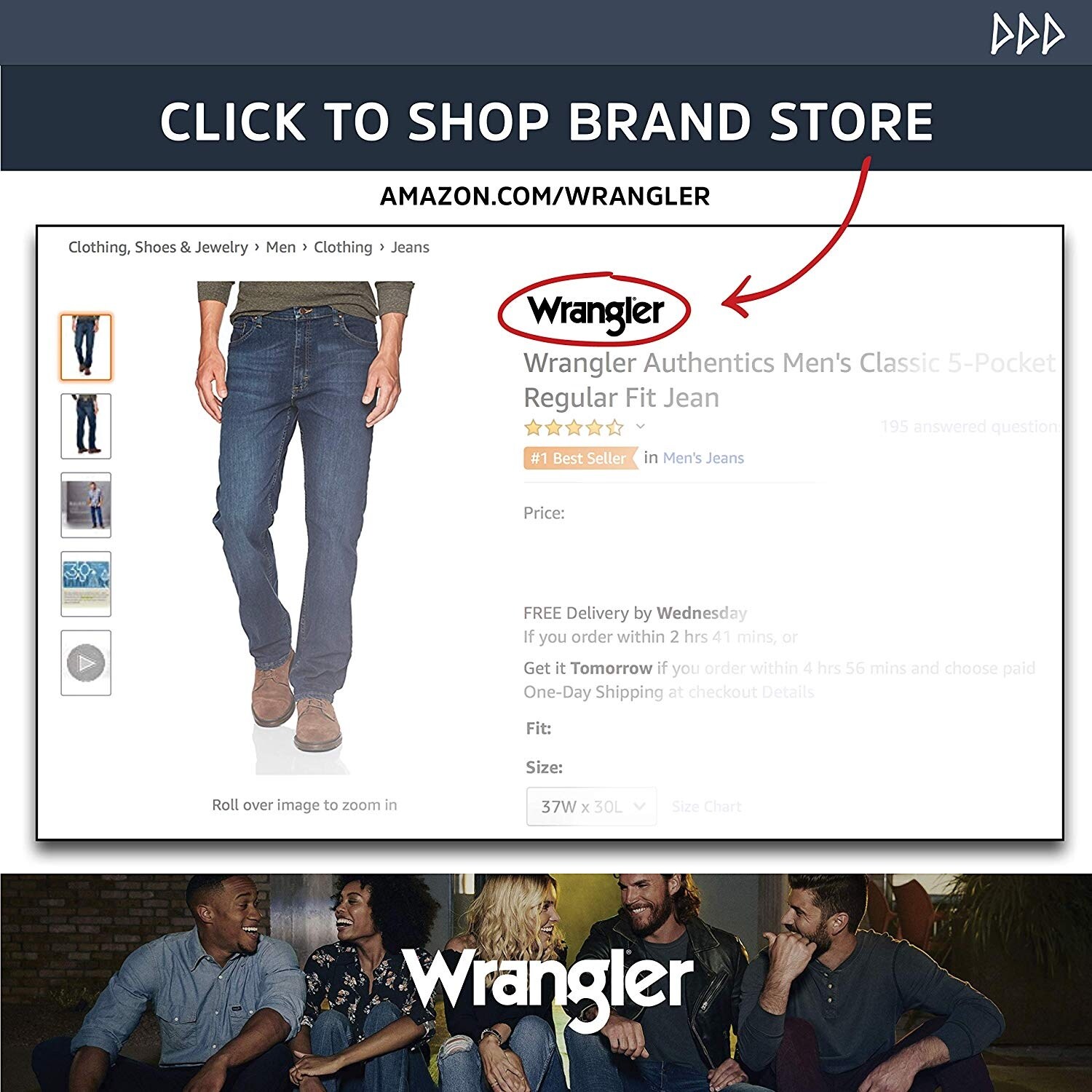 mens wrangler comfort waist jeans
