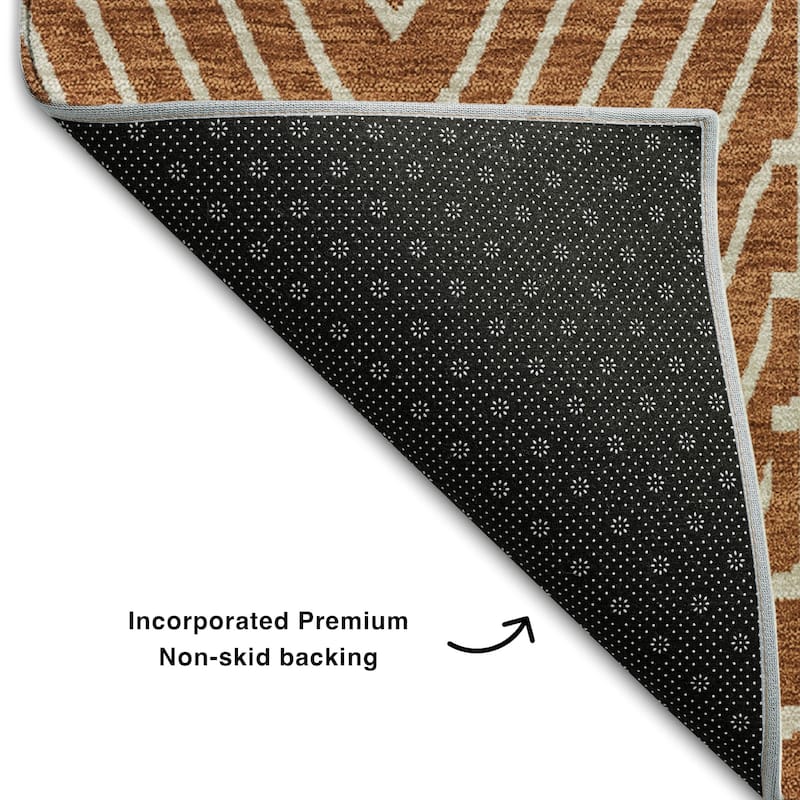 Premium Washable Super Soft Modern Geo Charm Mayfield Rug