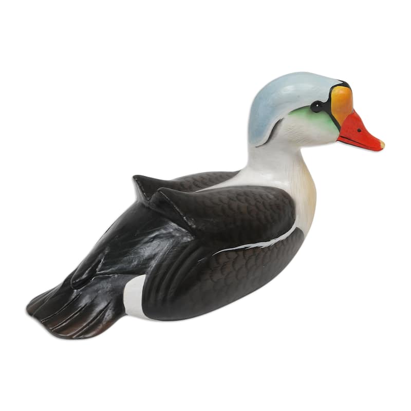 Novica Handmade King Eider Wood Statuette