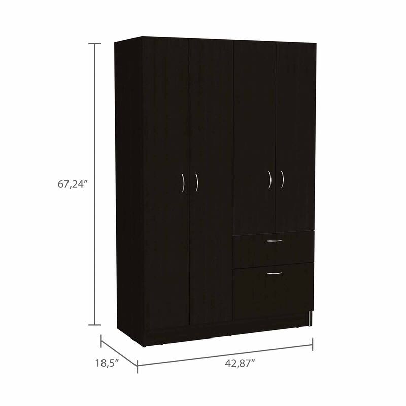 1-Drawer Rectangle Armoire