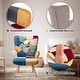 preview thumbnail 9 of 18, FERPIT Rocking Accent Chair Teddy Upholstered Glider Nursery Accent Chair Padded Seat with High Backrest for Living Room