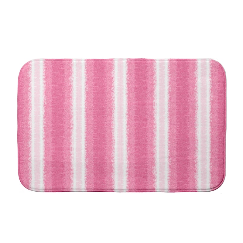 Sea Lines Bath Mat - 17 x 24 - Pink
