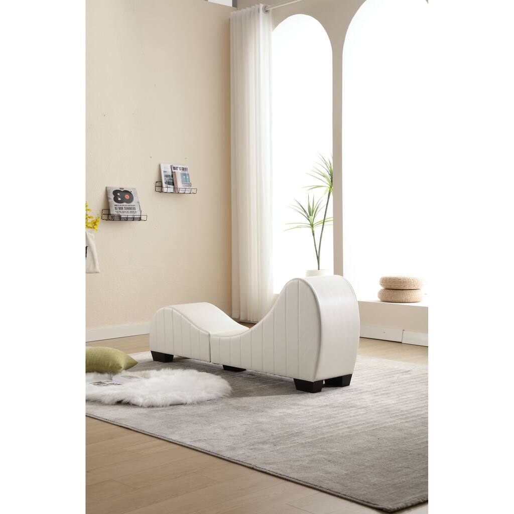 Curved Sofa Chair/ Upholstered Yoga Chaise Lounge/ Decompression Chair