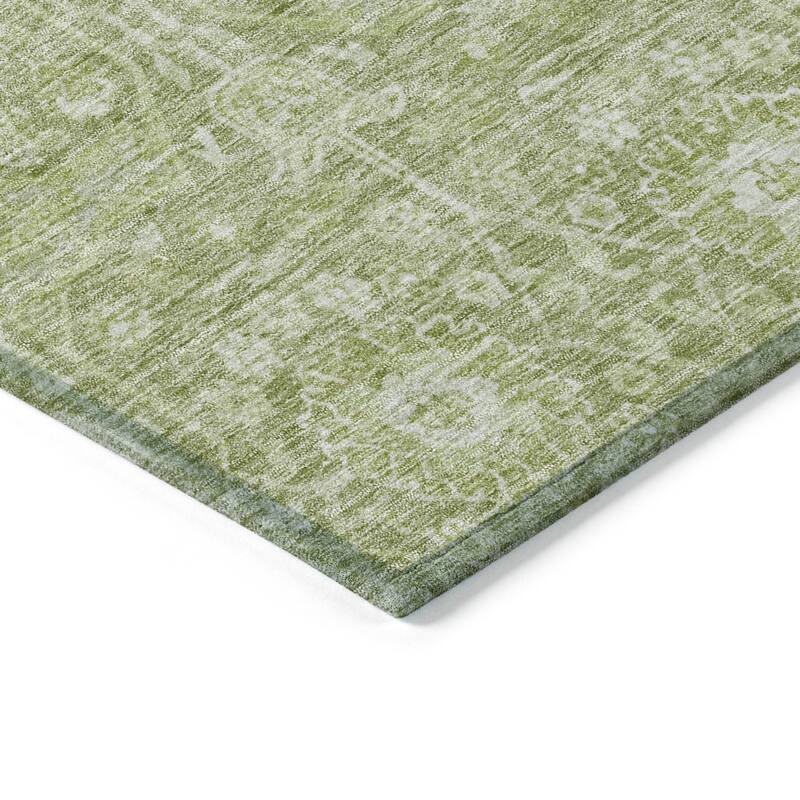 Machine Washable Indoor/ Outdoor Vintage Boho Chantille Rug