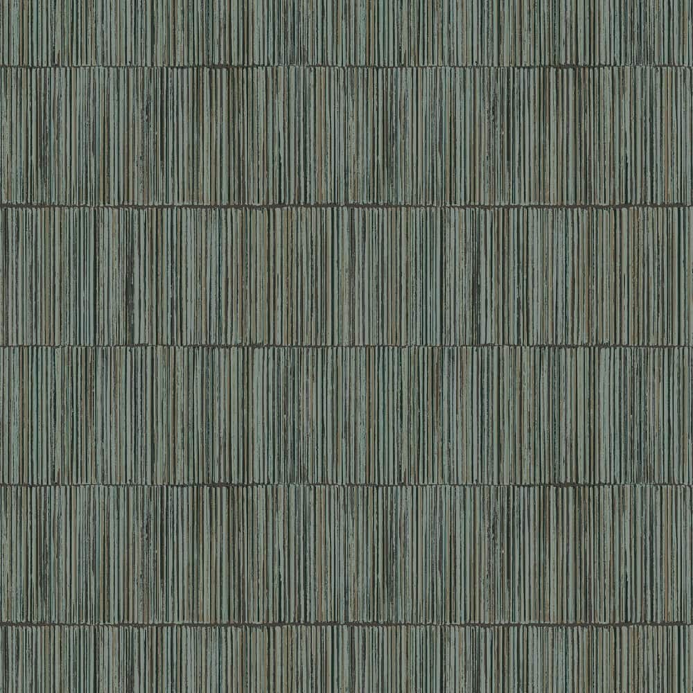 Galerie Wallcoverings Boutique Bamboo Stripe Non-woven Shimmery Wallpaper Roll