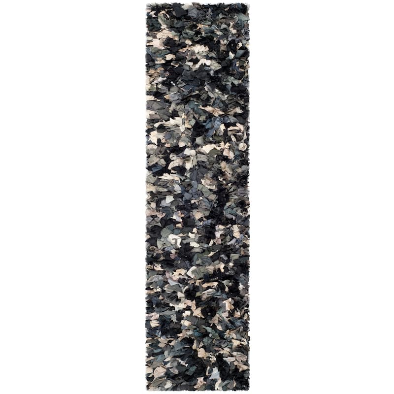 SAFAVIEH Handmade Rio Shag Chihoko 3.5-inch Extra Thick Decorative Rug