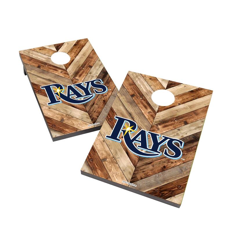 Tampa Bay Rays 2x4 MLB Cornhole Bag Toss - Include LED Lights