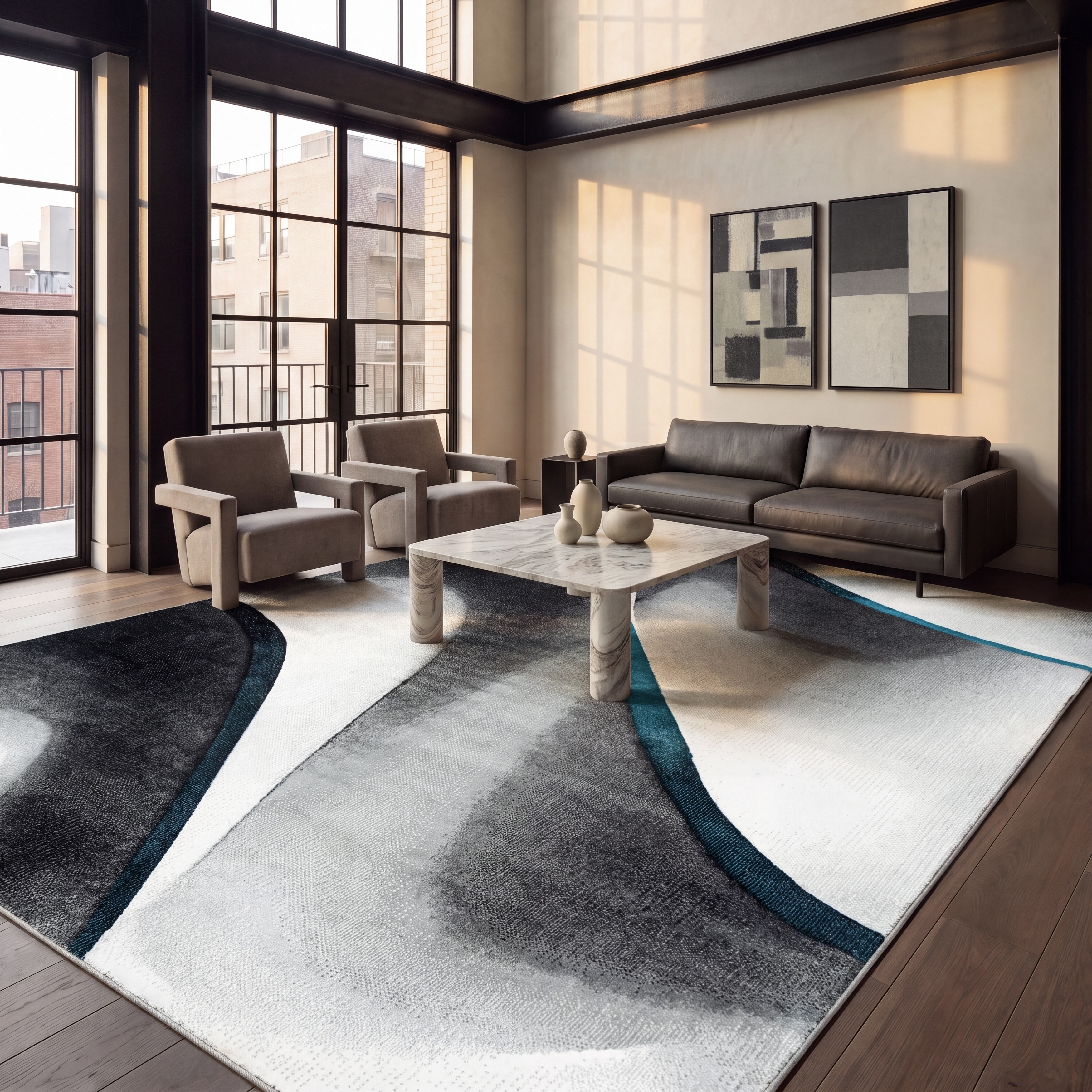 SAFAVIEH Hollywood Andreia Mid-Century Modern Abstract Rug