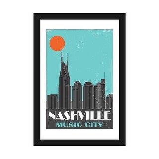 iCanvas "Nashville, Sky Blue" by Fly Graphics