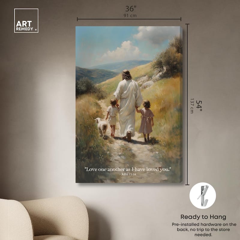 As I Have Loved You Canvas by Art Remedy, Gallery Wrapped