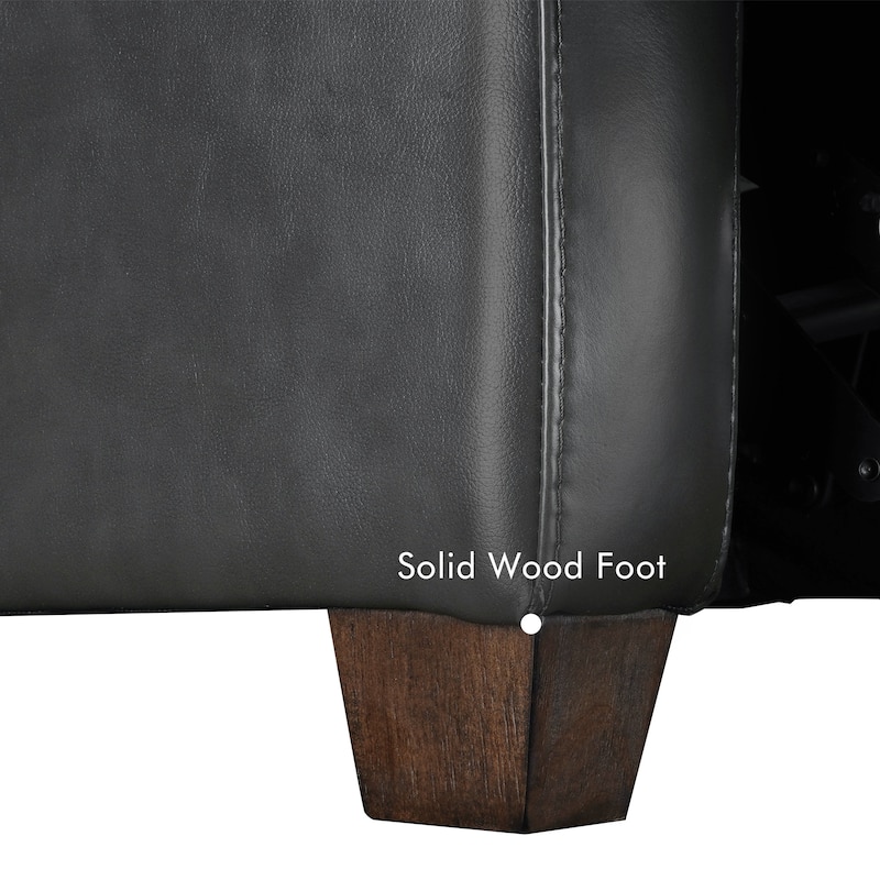 Genuine Leather 56" Triple-Motor Power Zero-Wall Reclining Loveseat with USB&USB-C Port