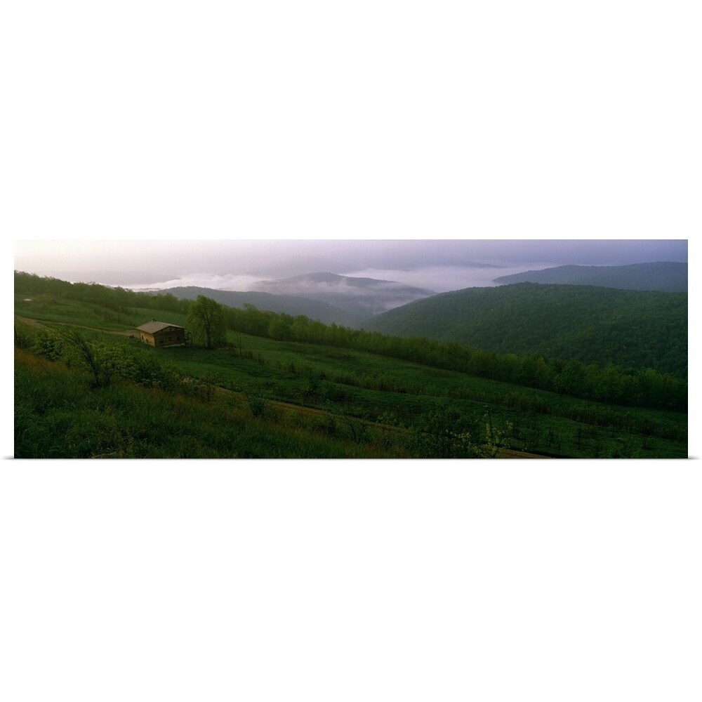 Shop High Angle View Of A Cabin On A Mountain Buffalo River