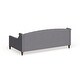 preview thumbnail 34 of 103, Silver Orchid Performance Fabric Heston Upholstered Tufted Sofa Bed