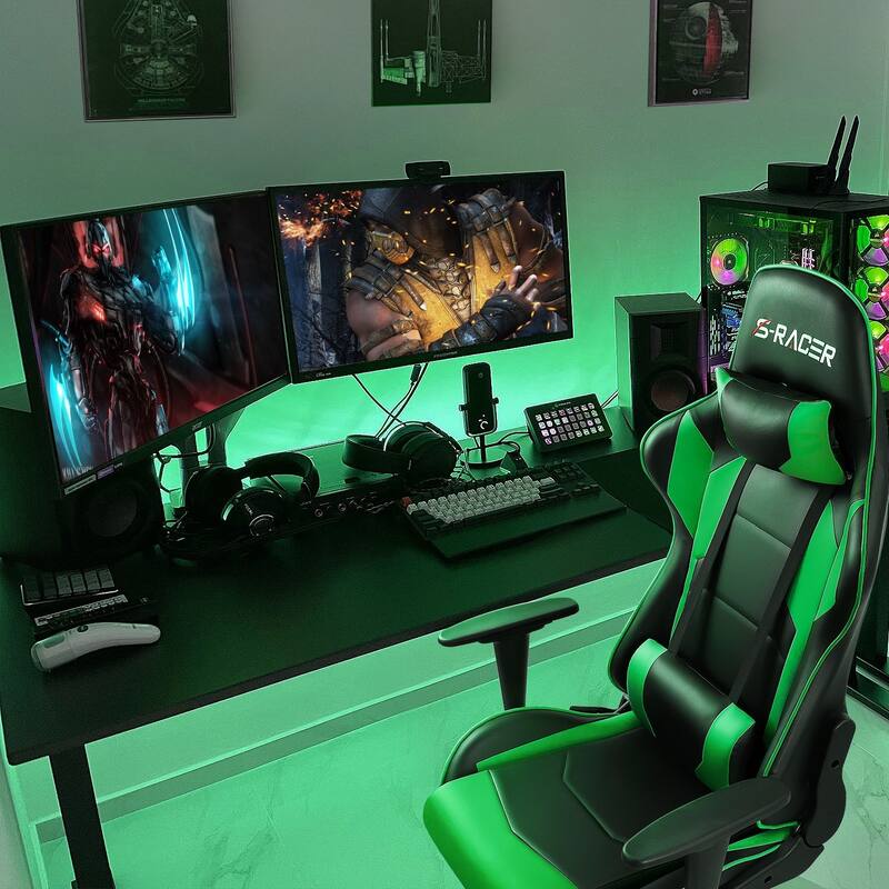 Homall Ergonomic Faux Leather Adjustable Swivel Office Gaming Chair