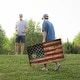 preview thumbnail 2 of 3, Rustic American Flag All-Weather Cornhole Boards