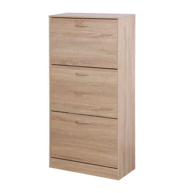 3-Tier Wood Shoe Rack Storage Organizer