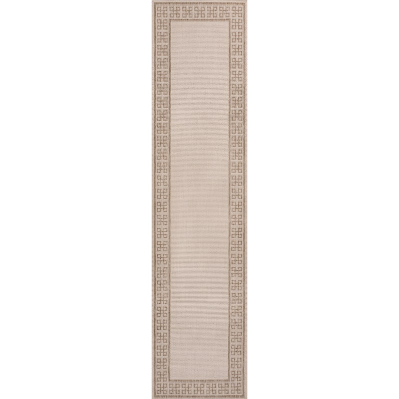JONATHAN Y Alda Classic Geometric Border Indoor/Outdoor Area Rug - 2 X 8