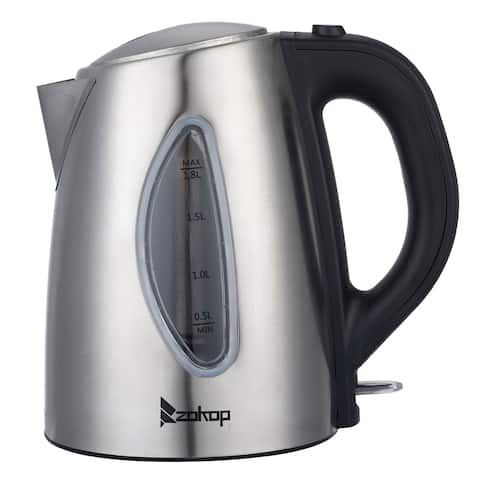 ZOKOP HD-1802S 110V 1500W 1.8L Stainless Steel Electric Kettle with Water Window