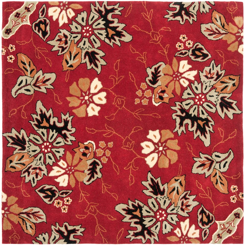 SAFAVIEH Handmade Jardin Mikaila Country Floral Wool Rug