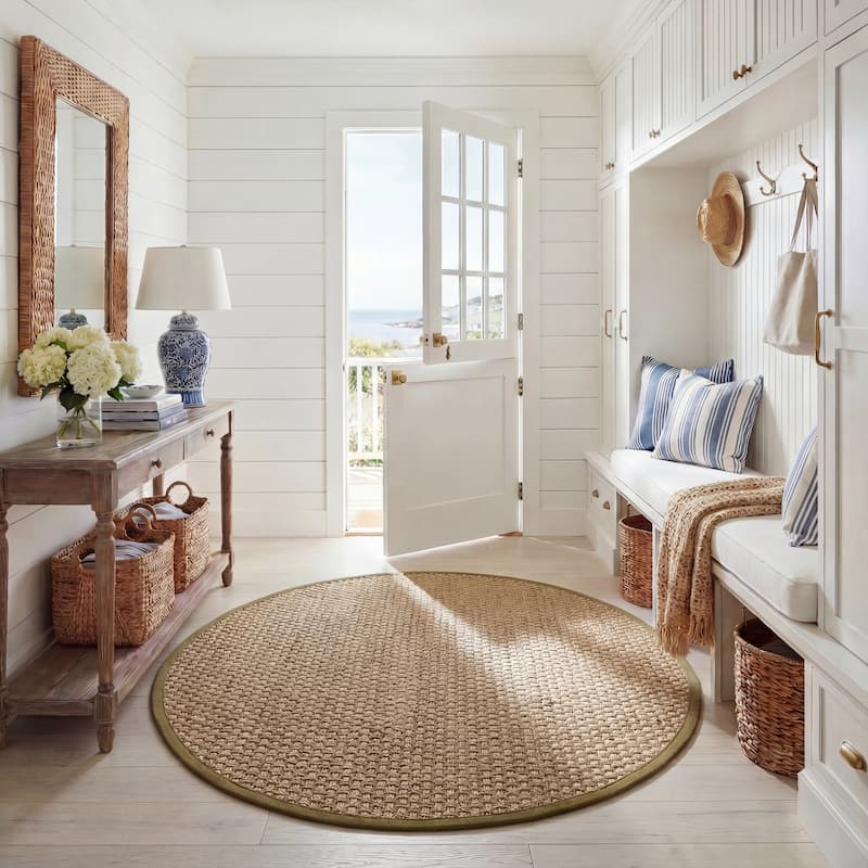 SAFAVIEH Natural Fiber Zymryd Basketweave Seagrass Rug