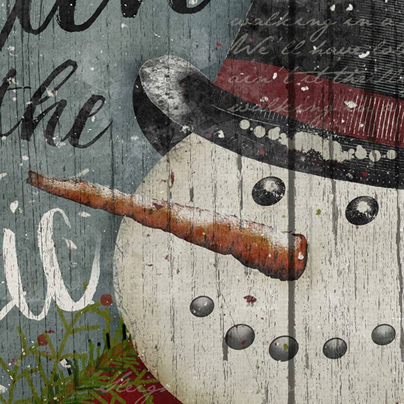 Snowman Believe, Cardinal, Merry & Bright, Sleigh Bells by Beth Albert Canvas Art Prints