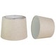 preview thumbnail 8 of 12, French Drum Lamp Shade, Textured Flax Linen, 12" Top, 14" Bottom, 10" Slant
