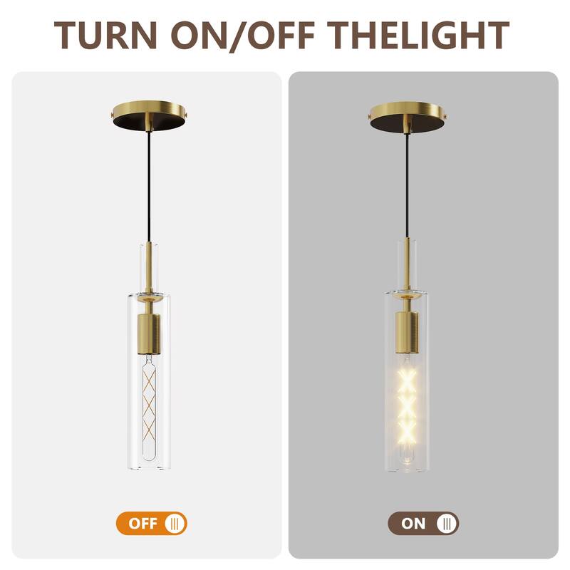 3 Pack Gold Pendant Lights