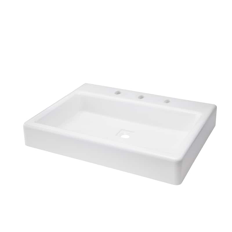 DXV Oak Hill 30" Rectangular Fireclay Bathroom Sink Only for Select - Canvas White