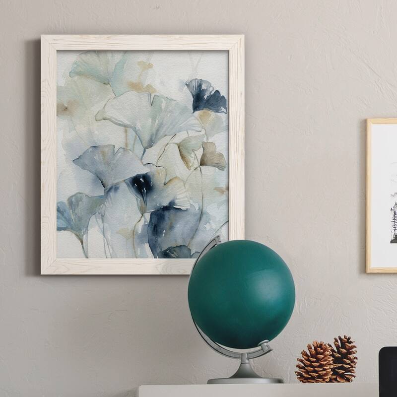 Indigo Ginkgo I-Premium Framed Canvas - Ready to Hang
