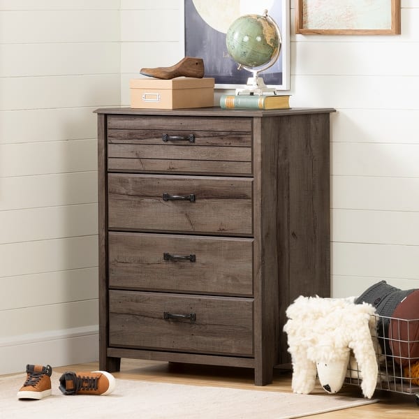 slide 2 of 17, South Shore Asten Traditional Kids' 4-drawer Chest