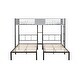 preview thumbnail 12 of 10, Triple Bunk Bed with Vent Board, Separatable into three beds, Black