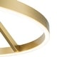 preview thumbnail 23 of 31, Contemporary Dimmable LED 23.6in Wheel Circular Pendant Light
