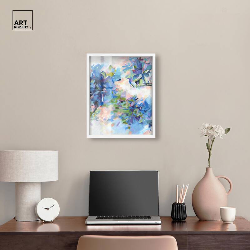 Blue Botanicals Shadowbox by Art Remedy