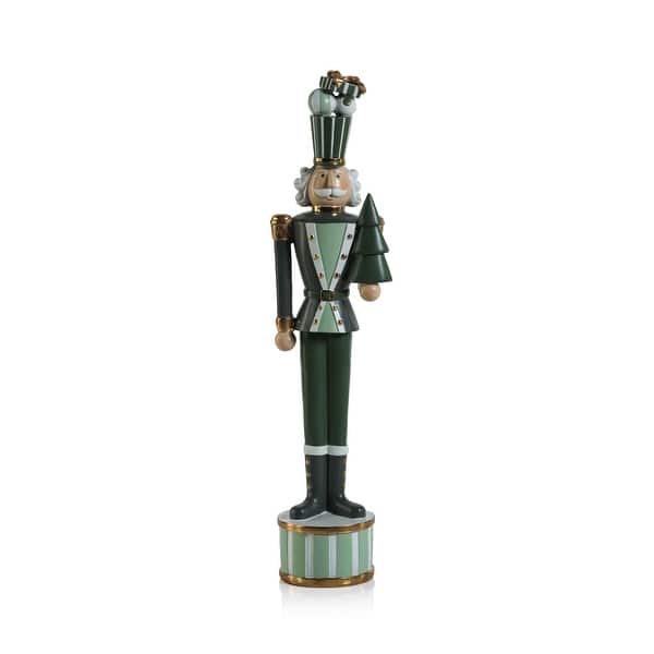 slide 2 of 2, Clarence Nutcracker Soldier w/ Tree Figurine