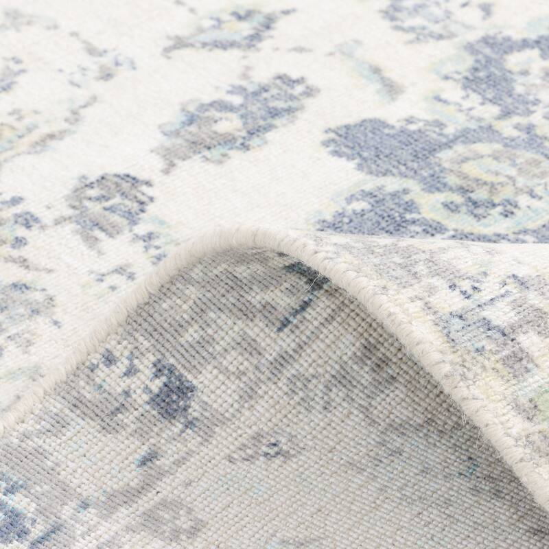 Overton Handmade Modern Contemporary Floral Area Rug