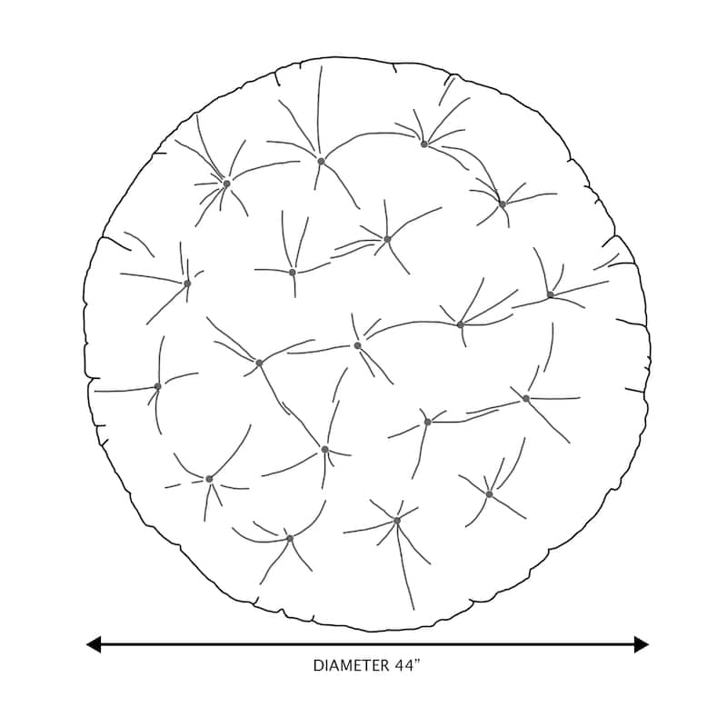 Sorra Home Velvet Papasan Cushion
