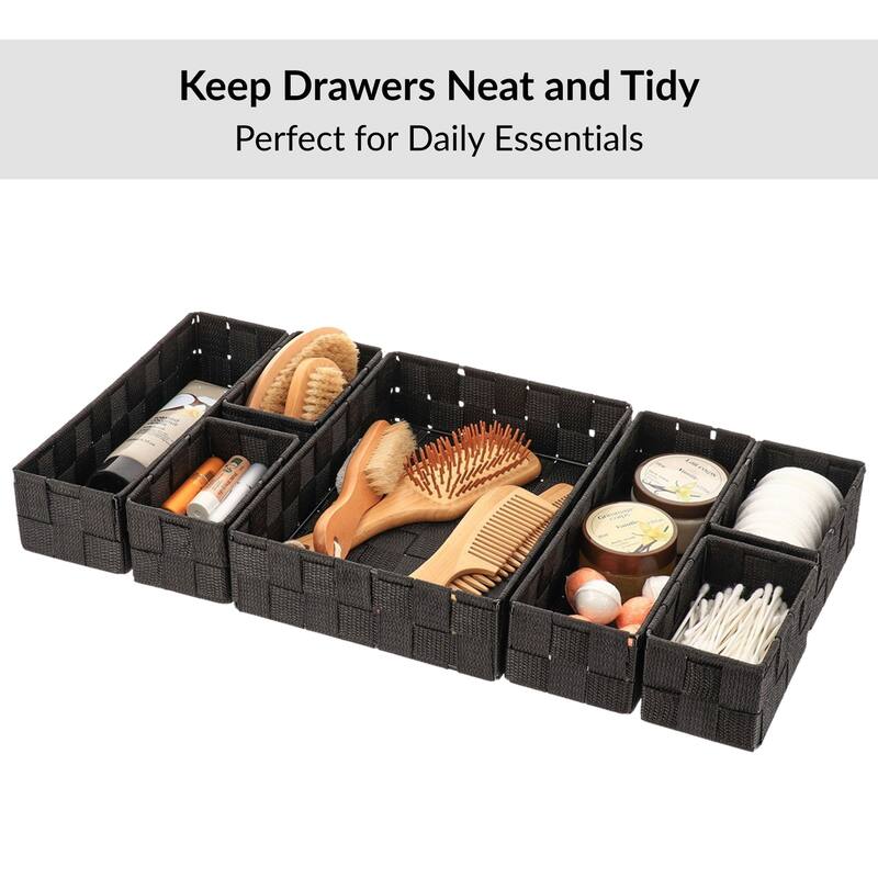 7-Piece Drawer Organizer Set - 10.5 L x 8 W x 2.5 H