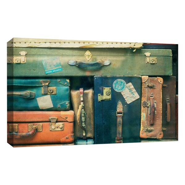 PTM Images 9-126774 PTM Canvas Collection 10" x 8" - "Vintages Suitcases" Giclee Entertainment Art Print on Canvas