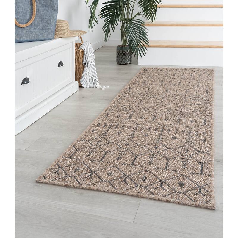 Seros Scandinavian Geometric Indoor/Outdoor Area Rug